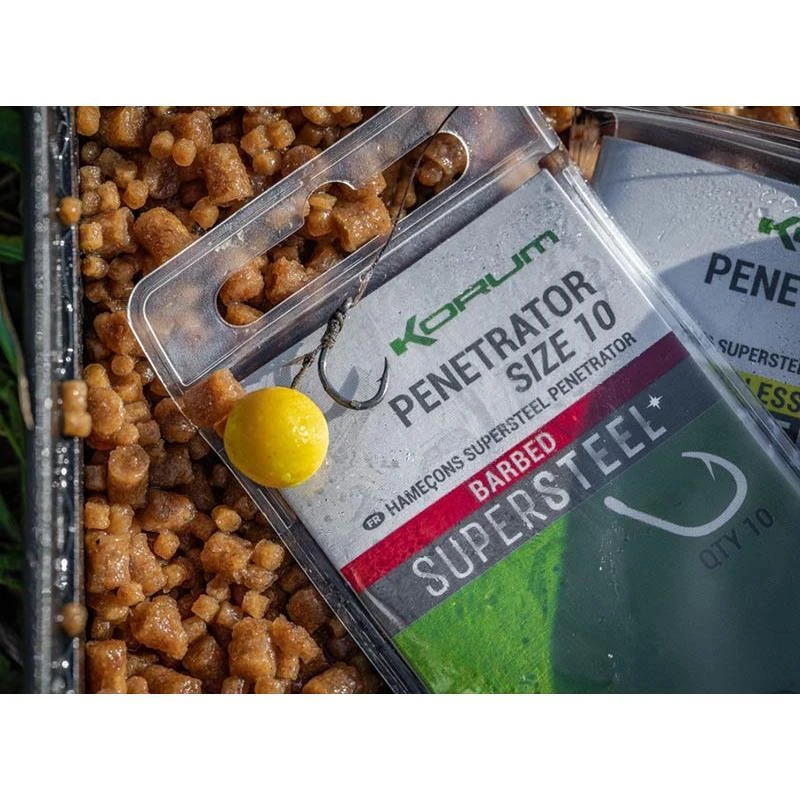 HAMECON CARPE KORUM PENETRATOR HOOK BARBED - PAR 10 3 HAMECON CARPE KORUM PENETRATOR HOOK BARBED - PAR 10